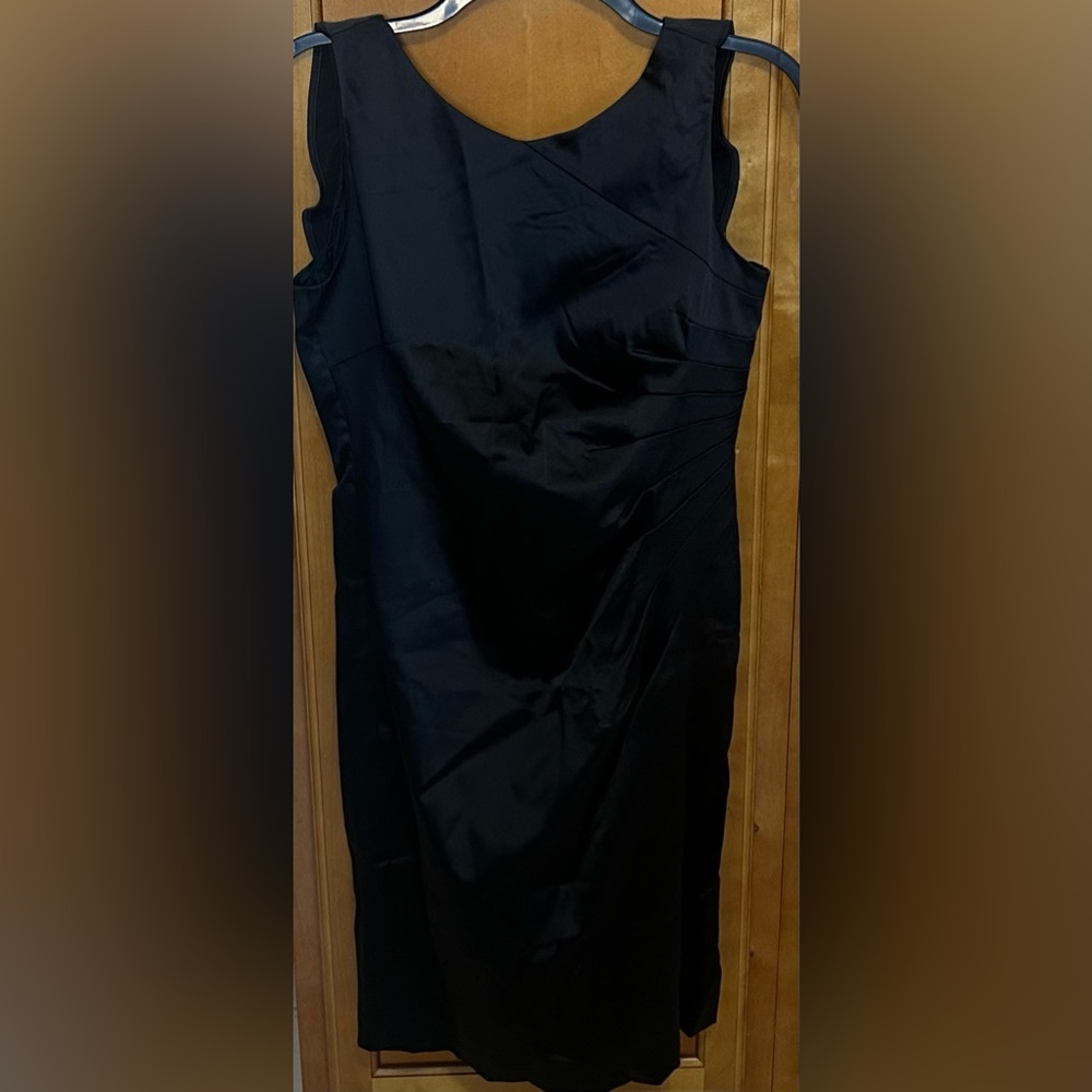 NWT Adrienne Vittadini Black Cocktail Dress Sz 4 Sleeveless After 5 Collection